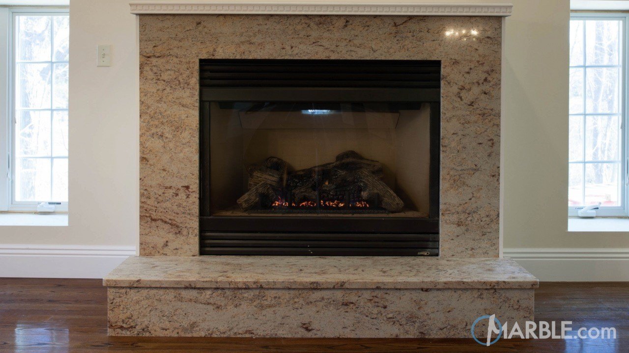 Ivory Brown Granite Fireplace Surround Marble Com