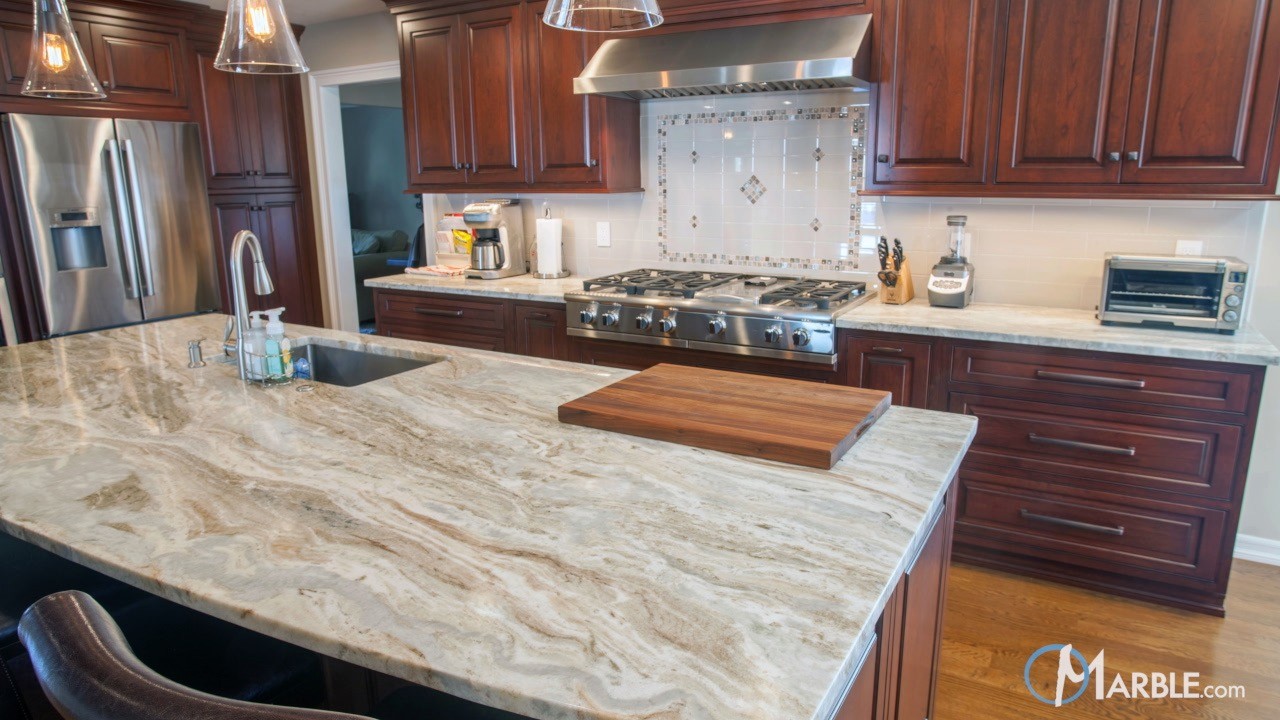 Fantasy Brown Quartzite Kitchen Countertops | Marble.com