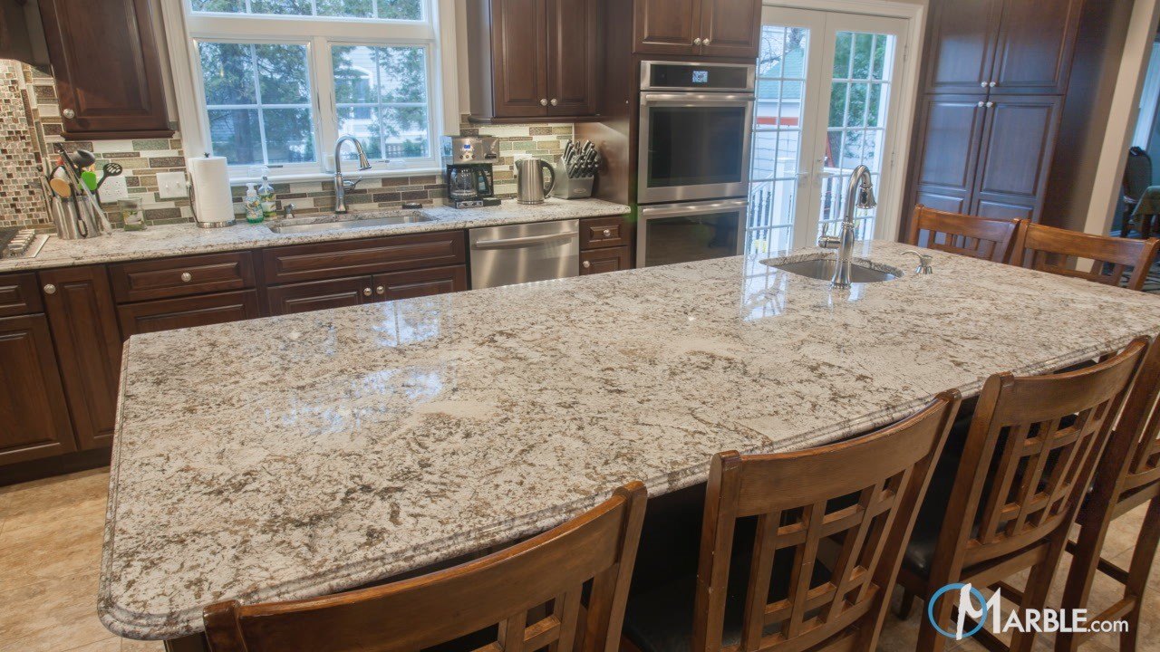 Bianco Antico Granite Countertops in a New Kitchen | Marble.com