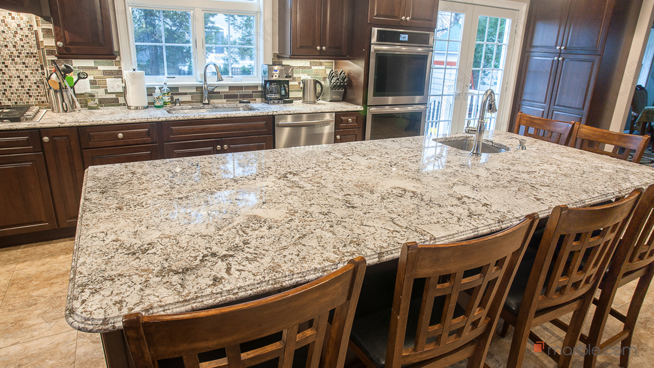 Bianco Antico Granite Countertops in a New Kitchen | Marble.com
