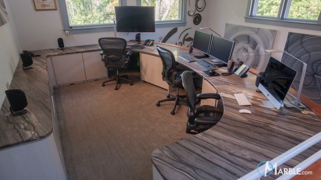 Sequoia Brown Granite Office Desk
