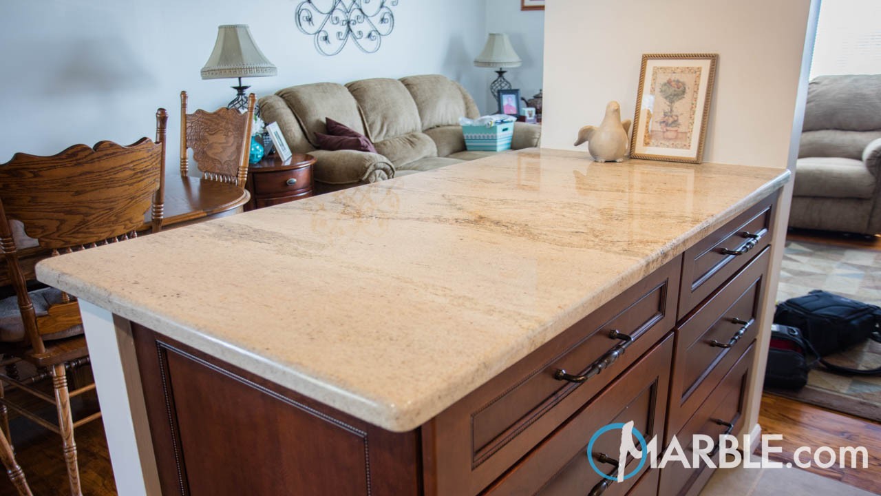Colonial Cream Kitchen Granite Counters
