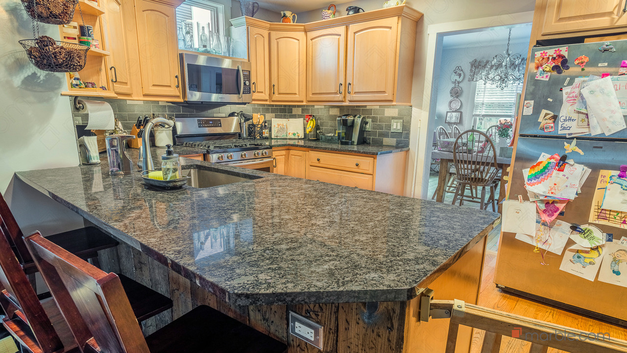 Silver Pearl Kitchen Granite Countertops | Marble.com