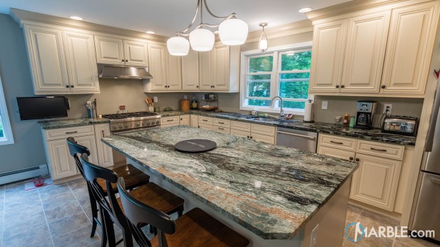 Green Jadeite Granite Kitchen