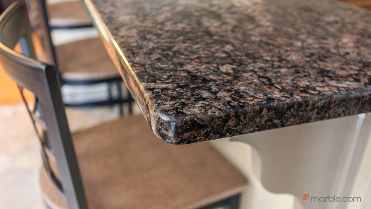Ivory Gold and Terra Brown Kitchen Granite Countertops | Marble.com