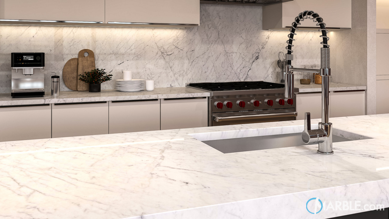 Statuario Marble Counter Material | Marble.com