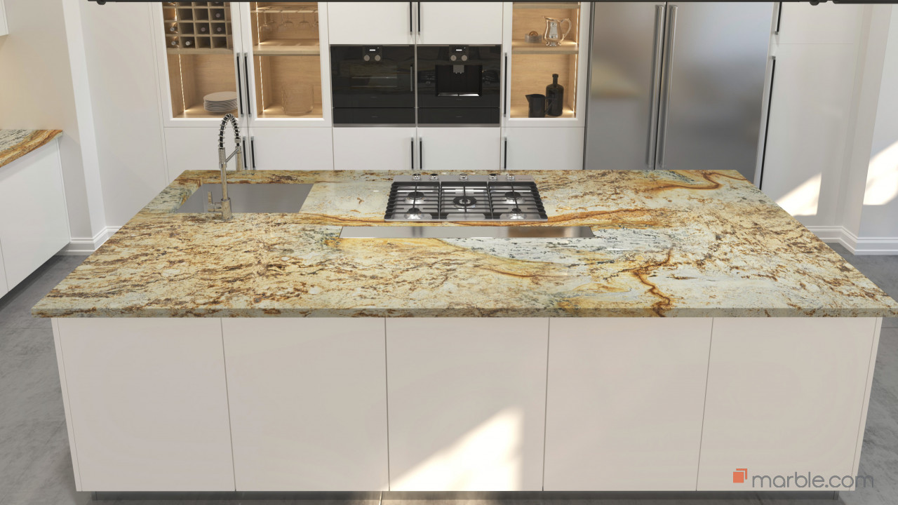 Atlantis Granite Kitchen Countertop | Marble.com