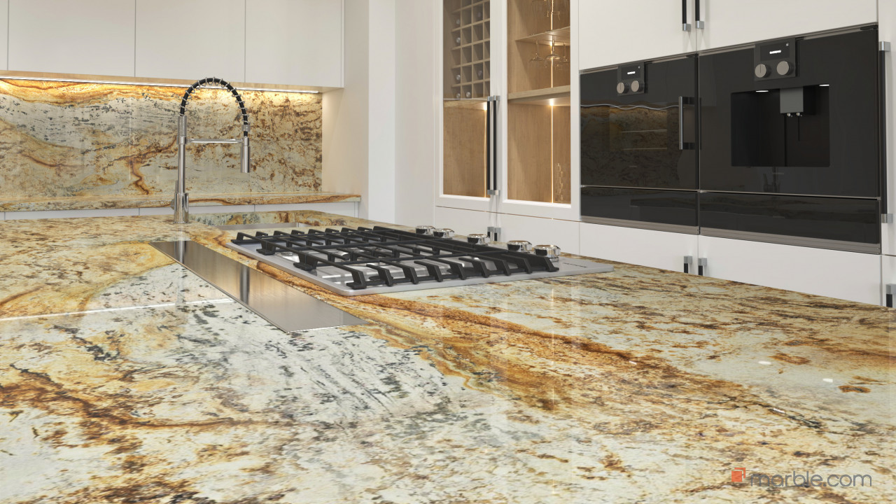 Atlantis Granite Kitchen Countertop | Marble.com