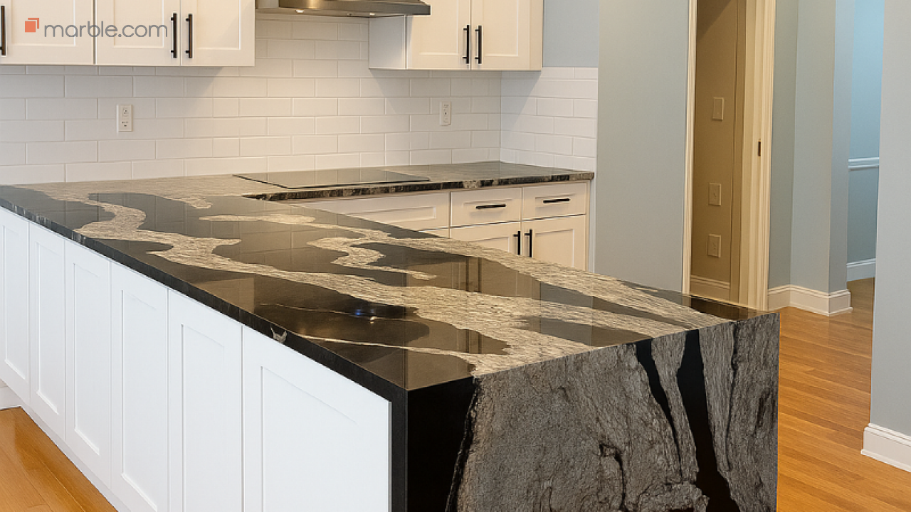 Copacabana Statement Island Kitchen | Marble.com