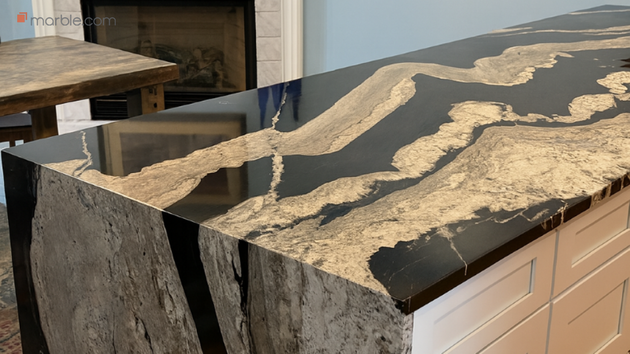 Copacabana Statement Island Kitchen | Marble.com
