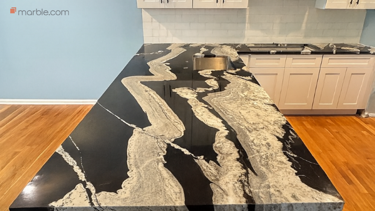 Copacabana Statement Island Kitchen | Marble.com
