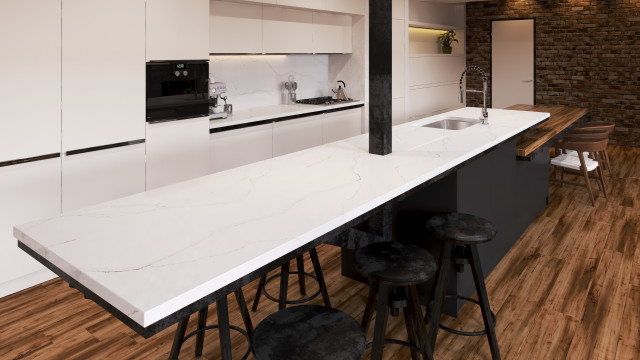 Borghini Silver Quartz Kitchen   image