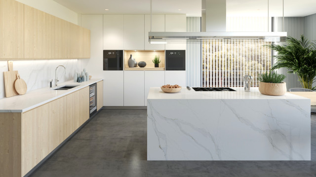 Calacatta Dior Quartz Kitchen Countertop  image
