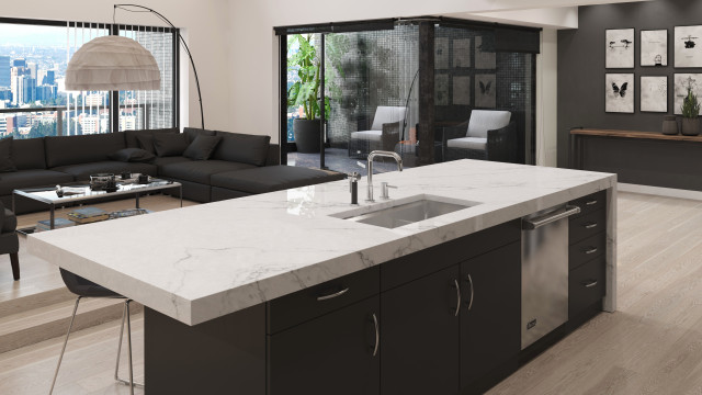 Dolomite Grey Quartz Kitchen Countertop  image