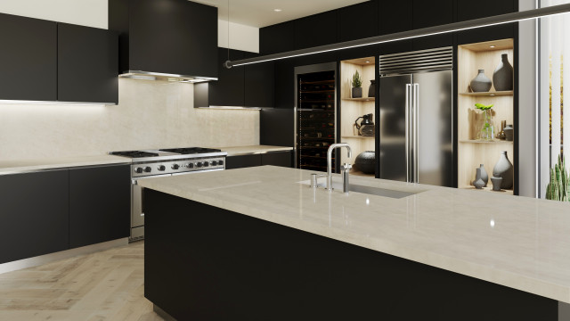 Taj Mahal Quartz Kitchen Countertop  image