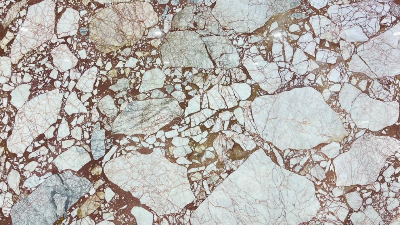 Calacatta Arabescato Rosso Stone Basyx Marble Marble